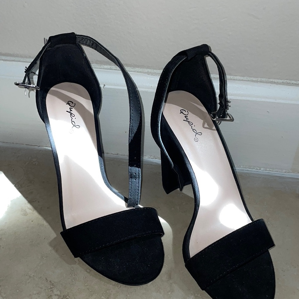 Black Suede High heels